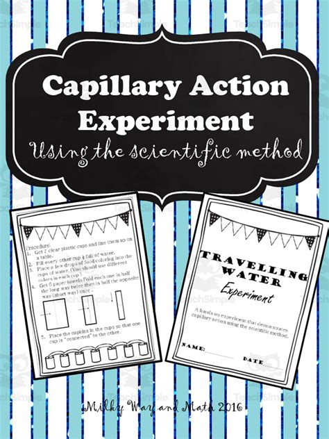 Capillary Action Experiment by Teach Simple