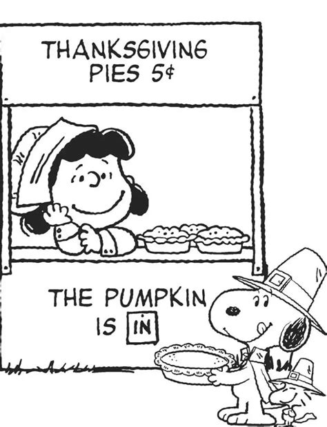 50+ Peanuts Thanksgiving Coloring Pages Free Download 2024 - QuotesProject.Com