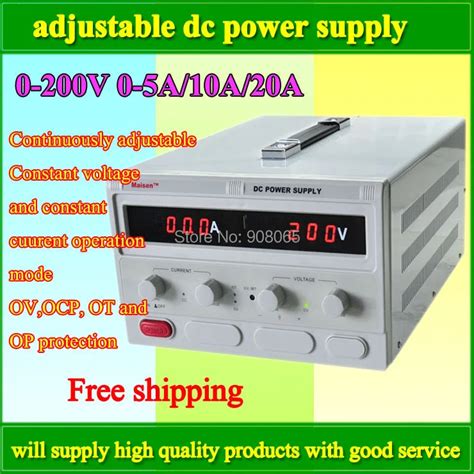 0 200V 0 20A adjustable variable switching dc power supply 200V 20A ...