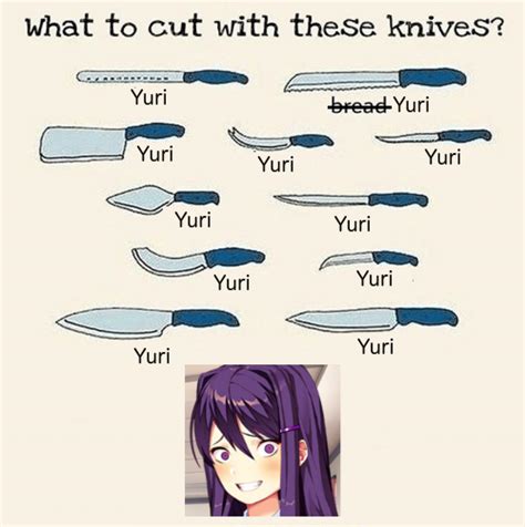 [Fun] Yuri's knife collection : r/DDLC