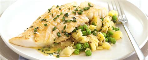 Smoked haddock with chive, pea and potato crush recipe - olive magazine