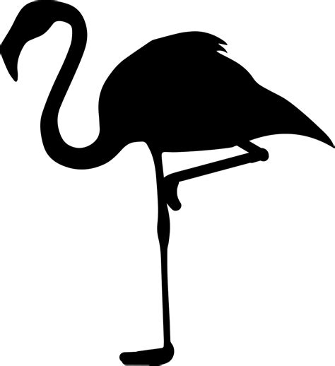 Flamingo Svg Silhouette Clip Art, Silhouette Images, Animal Silhouette, Animal Stencil, Stencil ...