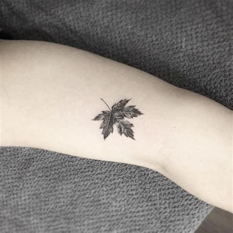 76 Most Stylish Tattoos For Women | Maple leaf tattoo, Stylish tattoo, Small tattoos