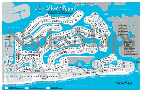 Map Port Royal Area (customized sample) Naples Florida