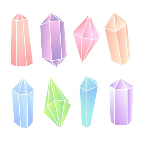 Premium Vector | Crystals