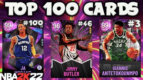 RANKING THE TOP 100 BEST CARDS IN NBA 2K22 MyTEAM!