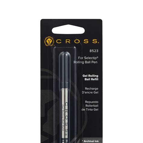 Cross Rolling Ball Gel Rollerball Pen Refill 8523 Black 0.7mm– Vignette Stationery