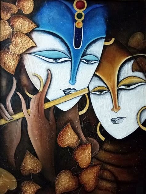 Radha Krishna Painting by Nidhi Agarwal | Saatchi Art