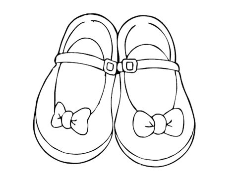 Mewarnai Gambar Sepatu Pita [Khusus Wanita] - Contoh Anak PAUD