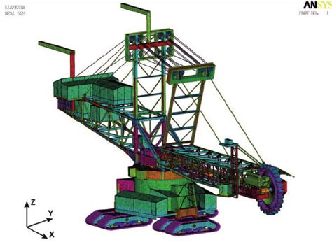 The model of the bucket wheel excavator | Download Scientific Diagram