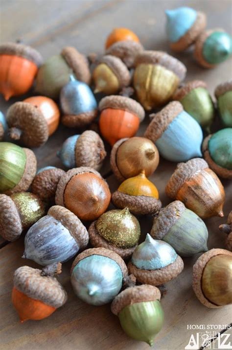 How to Paint Acorns | Home Stories A to Z | Easy fall crafts, Acorn crafts, Fall diy