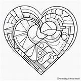 Heart Coloring Pages  Free & Printable sketch template