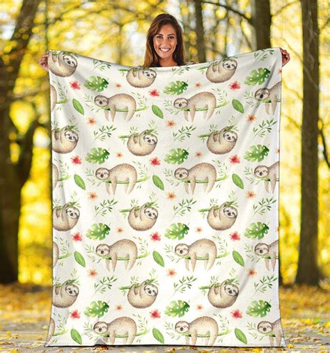 Sloth Blanket Sloth Throw Blanket Sloth Fleece Blanket | Etsy