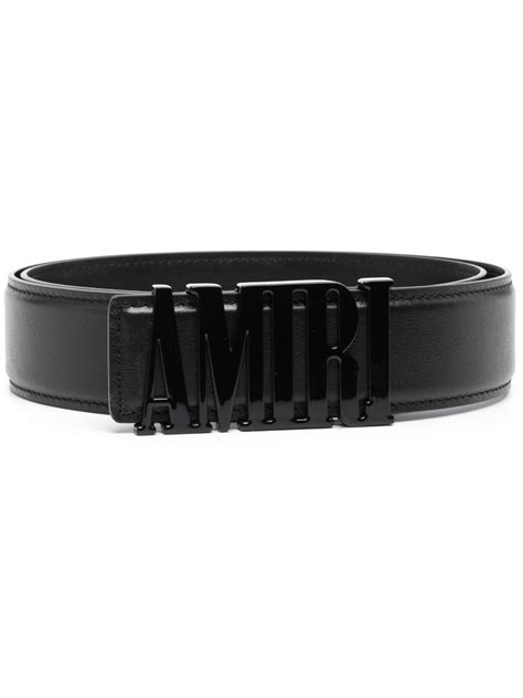 AMIRI Tonal logo-buckle Belt - Farfetch