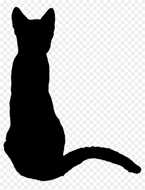 Black Cat Silhouette Tattoo