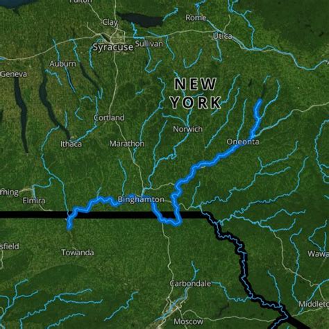 Susquehanna River Map New York