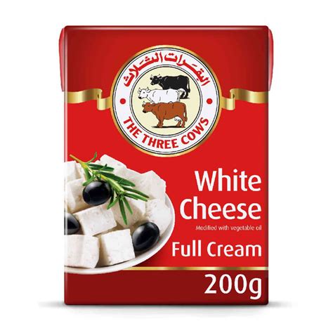 Buy The Three Cows Full Cream White Cheese 200g Online - Shop Fresh ...