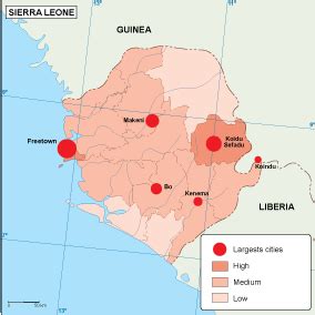 Sierra Leone population map | Maps Download vector files for Adobe Illustrator