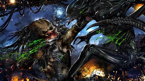 Download Predator Xenomorph Sci Fi Alien Vs. Predator HD Wallpaper by ...