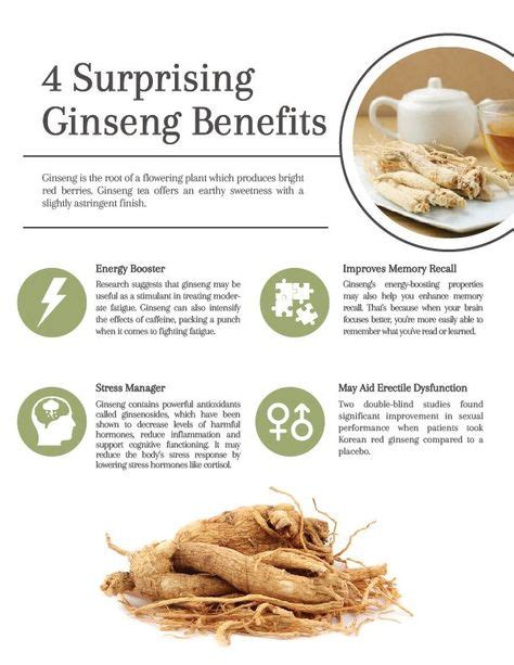 25+ bästa Ginseng benefits idéerna på Pinterest