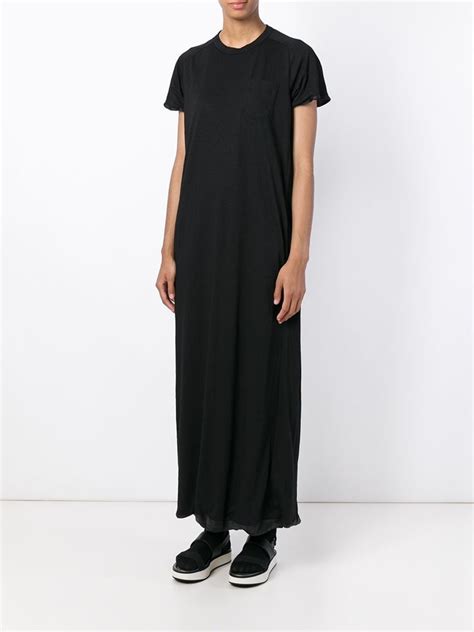 Lyst - Sacai Luck Classic Long T-shirt Dress in Black