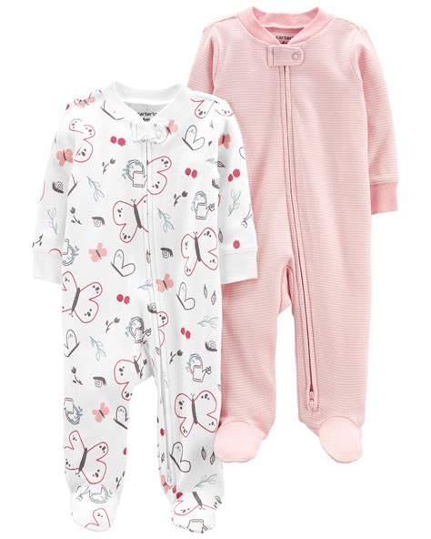 Multi Baby 2-Pack Zip-Up Cotton Sleep & Play Pajamas | carters.com