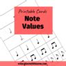 Printable Note Vales Cards (PDF Download) | Piano with Lauren