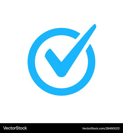 Check mark icon checkmark right symbol Royalty Free Vector