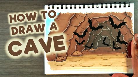 How to Draw a Cave or Tunnel | Cadillac Cartoonz - YouTube