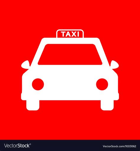 Taxi sign Royalty Free Vector Image - VectorStock