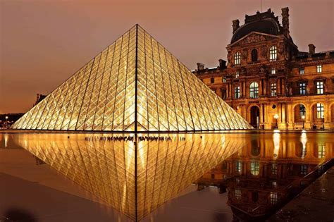 Louvre in Paris at Dusk Photograph, Glass Pyramid Art Museum, Blue ...