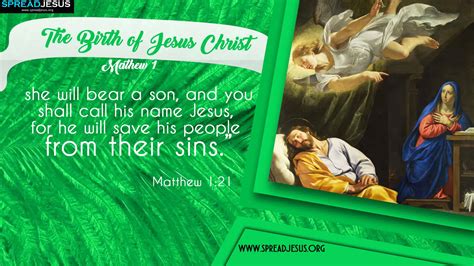 The Birth of Jesus Christ Matthew 1:21 HD-Wallpapers