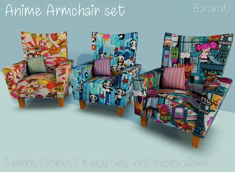 Second Life Marketplace - Anime armchair set 1