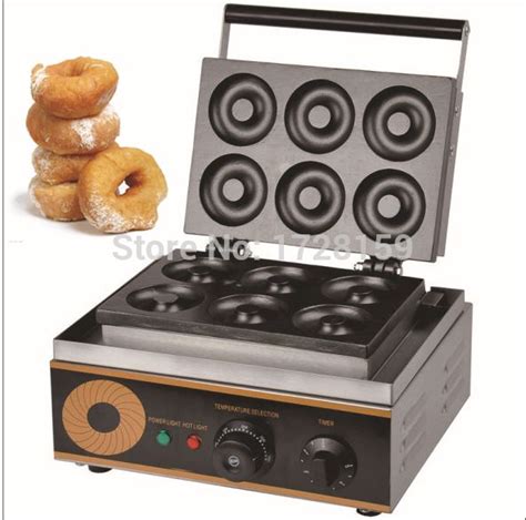 110v/220v electric six pieces Donut Maker Machine,commercial donut making machine