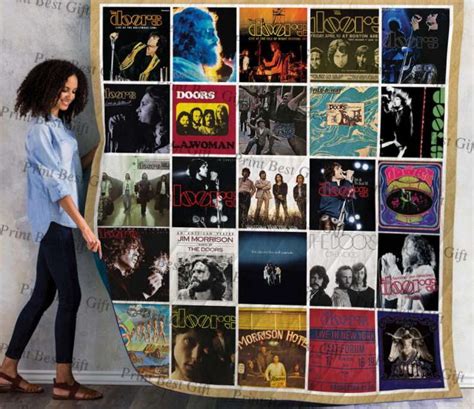 The Doors Albums Cover Poster Version 3D Quilt Blanket