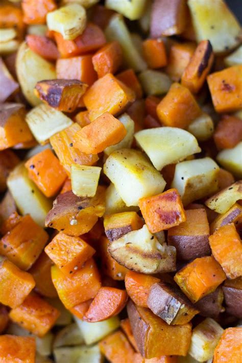 Roasted Root Vegetables | Recipe | Roasted root vegetables, Vegetables, Traditional thanksgiving ...