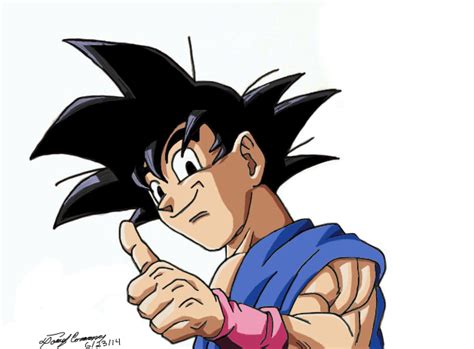 Thumbs Up Goku by gokujr96 on DeviantArt