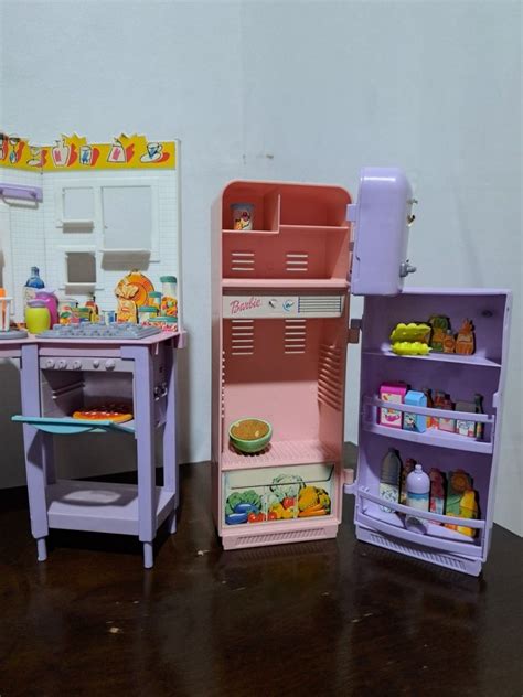 Barbie Kitchen Dollhouse Set w/ extra kitchen pantry sets, Hobbies & Toys, Memorabilia ...