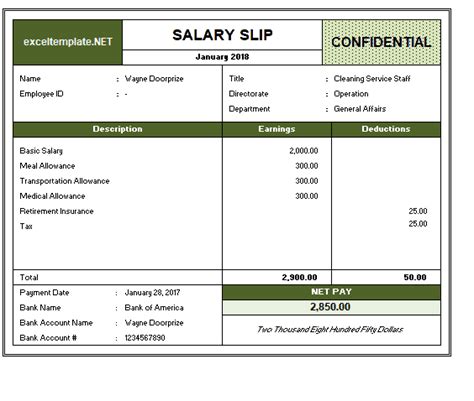 Pack of 28 Salary Slip Templates (Payslips) in 1 Click Word Excel Samples