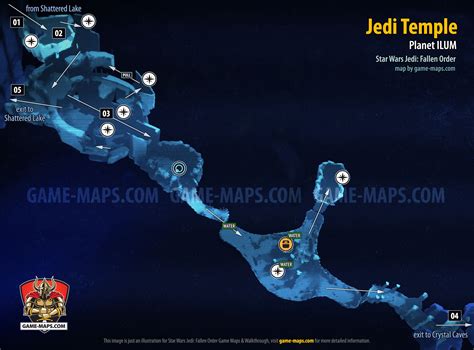 Jedi Temple Map, Ilum for Star Wars Jedi Fallen Order