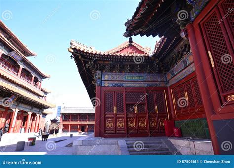 Chinese Ancient Architecture - Lama Temple Editorial Stock Image ...