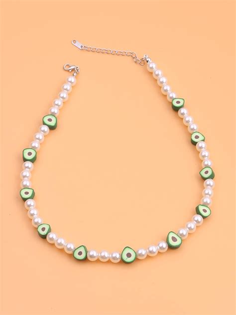 Fruit Decor Beaded Necklace in 2023 | Indie bracelets, Bracelets handmade beaded, Evil eye ...