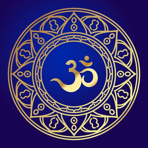 Om or Aum Indian sacred sound, original mantra, a word of power. 344690 Vector Art at Vecteezy