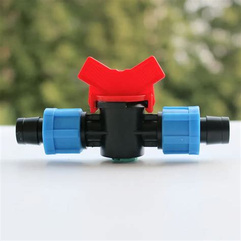 10pcs/pack Drip Tape Fittings 5/8" Loc With Valve Use To Connect 5/8 ...