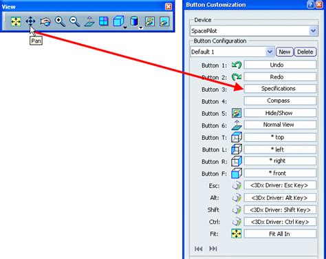 Mapping Device Buttons to Commands