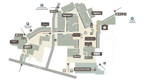 Centre Map | Clarks Village Outlet Shopping