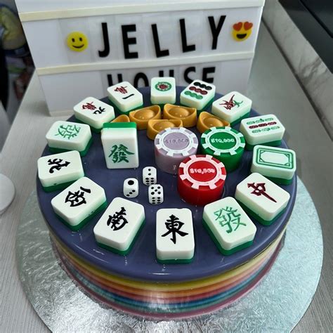 Mahjong ingot poker chip jelly agar agar cake, Food & Drinks, Homemade Bakes on Carousell