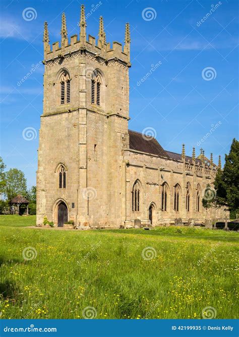 Historic Battlefield Church in Shrewsbury, England Stock Image - Image ...