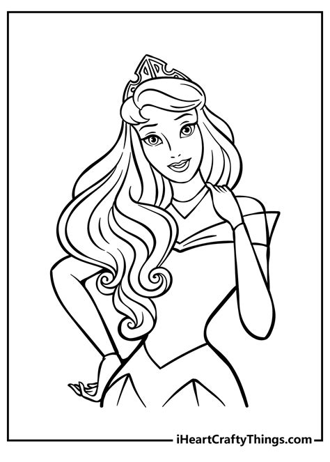 Sleeping Beauty Dancing Coloring Page