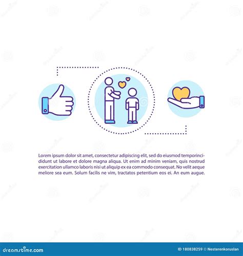 Family Bonds Concept Icon with Text Stock Vector - Illustration of linear, isolated: 180838259